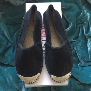 Just Fab Black Espadrille Flats